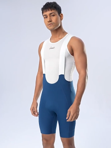 Santic กางเกงขาสั้นขี่จักรยานสำหรับผู้ชาย 6 ชั่วโมงลูกศรคู่นำเข้าเบาะลมระบายอากาศได้กางเกงขาสั้นขี่จักรยาน