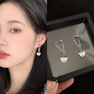 Sterling Silver Needle Cut Out Cute Flowers Earrings Sweet Cool Fancy Earrings 2021 New Arrival Trendy Cold Earrings