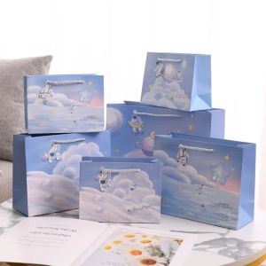Paper Bag Astronot | Goodie Bag | Tas Souvenir | Tas Ulang Tahun | Tas Kado