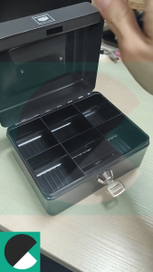 Black Box BB600 Money Box | Cash Box 100% Steel with Lock (2 Keys)