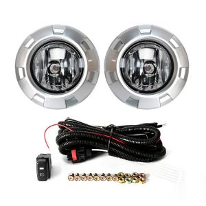 Cụm Đèn Sương Mù Trước Mitsubishi Pajero 3 2007-2010 Phù Hợp Với V73 V97 Đèn Sương Mù Xe Hơi Màu Đen Chất Liệu ABS+LED Chống Thấm Nước H11 12V 55W