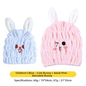 Super Absorbent Quick-Dry Thick Girls Bath Hat