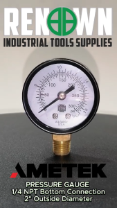 Original Ametek U.S. water/ air Pressure Gauge 30/ 60/ 100/ 160/ 200/ 300/ 400/ 500/ 4000 PSI