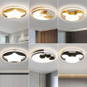 Modern Simple Warm Romantic Bedroom Ceiling Light Nordic Creative Gold Luxury Study Room Absorption Top Lamps Iron Art