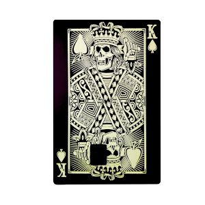 1 Piece Charlemagne Design Metal Card | Membership/Access Control | Printable Name Date Number | Custom Business ID Card