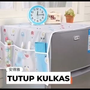 Cover Alas Tutup Taplak Penutup Kulkas Lemari Es Waterproof
