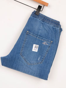 กางเกงยีนส์ทรงหลวมลำลองสำหรับผู้ชายและผู้หญิง กางเกงขายาวทรงหลวมฤดูใบไม้ผลิและฤดูใบไม้ร่วง กางเกงขายาวทรงหลวมสำหรับผู้ชาย