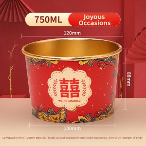 RONGSEN | Disposable Red Food Grade Tableware Set
