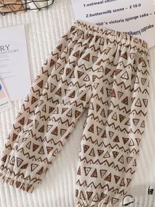 Spring Autumn Boys Pants Loose Thin Outerwear Fleece Casual Long Trousers Baby Boy Clothes Anti Dirt Childrens Wear
