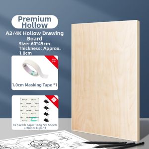 Touch mark | Student Engineering Drafting Board Solid Wood Drawing Board for Landscape Architecture and Quick Design Projects