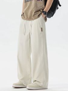 Quần Dài Ice Silk Thường Ngày Cho Nam Mùa Hè Mỏng Thể Thao Nhanh Khô Quần Dài Ống Đứng Đa Năng Dài Ống Thẳng