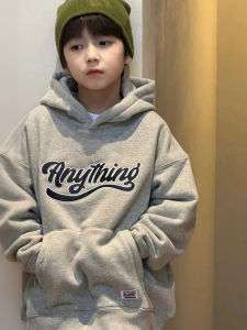Thickened Fleece Hoodie Childrens Autumn Winter Clothes 2025 New Style Big Kids Ultra Cute Base Shirt Trendy Casual Long Sleeve Sweatshirt