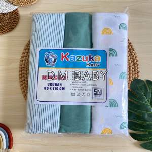 Seri Sage Salur - 3 PCS Bedong Motif UK Jumbo 90x110cm Bahan Kaos SNI Bedong Bayi New Born Bedong Bayi Baru Lahir New Born