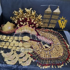 Paket mahkota + aksesoris full set sesui foto