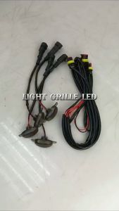 4Pcs Raptor Style Smoke Lens Amber LED Front Grille Daytime Running Light Lamp Ford F150 Triton Ranger Hilux Perodua