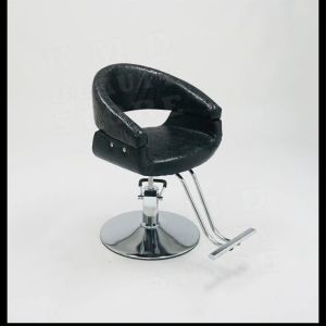 เก้าอี้ทำผม เก้าอี้เสริมสวย เก้าอี้ซาลอน แบบทันสมัย เบาะหนังสีดำ ปรับสูงต่ำได้หมุนได้ ประกัน 6 เดือน เบาะหนังมันเงา สีดำ ตรงปก ส่งเร็ว