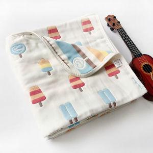 ผ้าเช็ดตัวผ้าสาลูผ้าฝ้ายแท้สำหรับทารกผ้าขนหนูทรงสี่เหลี่ยมสำหรับทารกแรกเกิดผ้าห่มสำหรับฤดูใบไม้ผลิและฤดูใบไม้ร่วงและฤดูหนาวผ้าห่มสำหรับห้องแอร์