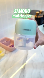 SAMONO Mini Baby Food Blender 250ML – Portable Wireless Food Processor Spice & Veggie Chopper SW-L4