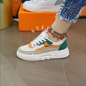 Summer new white shoes for women 2024 new Korean casual sports shoes running flat shoes Lightweight and breathable womens sports shoes