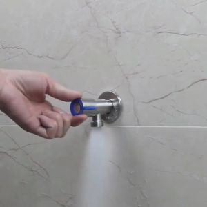 1 Way Angle Valve Connector Faucet 304 Stainless Steel Heavy Duty Fixture Plumbing for Basin Sink Kitchen Shower Bidet Float Water Tank Gate Automatic Dual Control Two Way Valve 90 Degree Switch Kit 1/2\"x1/2\" Universal Multifunctional Valve On/Off Gripo