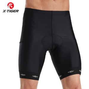 X-TIGER Mens cycling shorts Pocket padded reflective shorts Bicycle MTB underwear Outdoor leisure trousers Swimming trunks