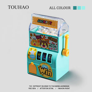 Coin-Operated Prize Machine Desktop Game Toy Pull Rod Rotation Competition Boring No More Egg Machine for Children And Teens