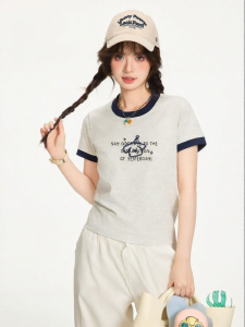 Gbiaior | Áo Thun In Hình Slim Fit Cảm Giác Mát Lạnh
