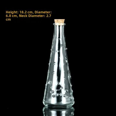 Creative DIY Transparent Wood Cork Glass Bottle Wish Bottle Starry Sky Rainbow Lucky Star Drifting Bottle Beverage Bottle