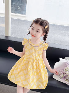 Girl. Children Princess Skirt Summer Thin 2023 New Arrival Children Fashionable Summer Clothing Baby Girl Pure Cotton Dress