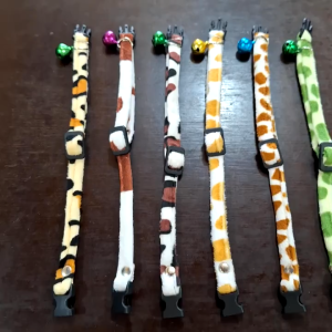 kaling kucing motif animal lonceng bulat / Motif Belang / KALUNG KUCING BAHAN KAIN MOTIF HEWAN/LONCENG 14MM
