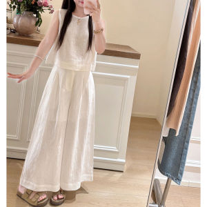 LIRUSHAN | Stylish Sleeveless White Summer Womens Suit