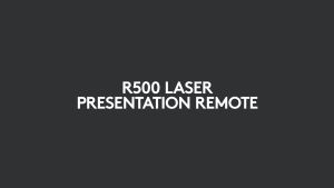 Logitech R500S Laser Presentation Presenter