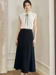 Roey s house | Elegant Office-Appropriate Sleeveless Blouse and Skirt Set