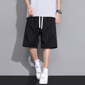 Quần Short Công Sở Nam Mùa Hè 2025 Phong Cách Mới Đơn Giản Thời Trang Trẻ Trung Quần Thể Thao Lụa Băng Quần Dài Năm Điểm