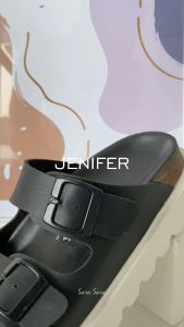 Sara Sara Jenifer Slide Sandal Wanita Sol Puyuh Casual Elegan 5cm