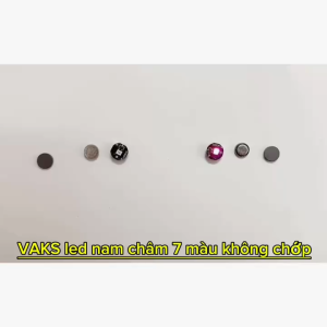 Combo 3 cái Chip LED nam châm 10mm 7 MÀU 1 chế độ nhấp nháy chậm : sử dụng cho tượng nhỏ mô hình đồ thủ công đồ chơi đồ trang trí..v.