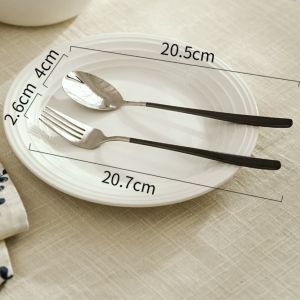 Tableware Fine Dining Cutlery 304 Stainless Steel Spoon Fork Household Korean Style Spoon Fork