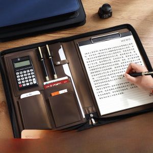 Thư Đựng Tài Liệu Da A4 Có Khóa Kéo Đựng Tài Liệu Văn Phòng Đa Chức Năng Đựng Hợp Đồng Kinh Doanh Lưu Trữ Tài Liệu