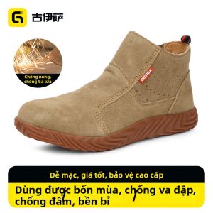 GUYISA | Giày Bảo Hộ Chống Đâm Thủng Chống Lửa Chống Va Đập Có Lót Ấm cho Thợ Hàn