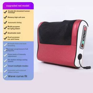 Neck Massager Neck Shoulder Waist Back Multifunctional Soothing Kneading Massage Heating Massage Pillow Cushion Vehicle-Mounted Home Use