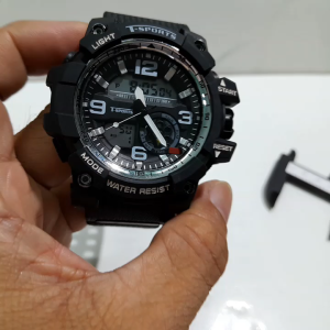 Đồng hồ nam thể thao điện tử 2 máy T-Sport size to ngang 56.5mm second hand Nhật
