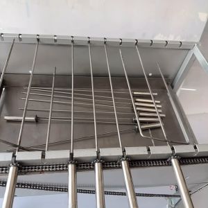 Máy nướng thịt chả gà vịt quay tự động 12 xiên Thép KHÔNG QUẠT - Bếp nướng than hoa tặng kèm 12 xiên đơn và 2 xiên 3 inox .