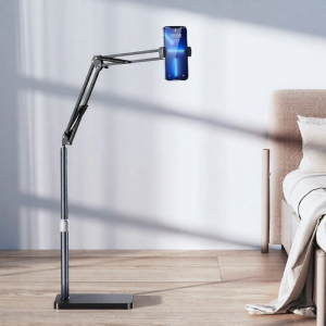 RQZN | Live Stream Overhead Shooting Mobile Phone Tablet Floor Stand 360 Degree Rotatable