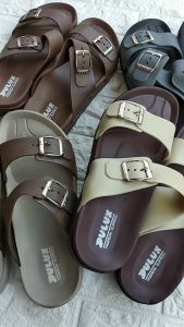 Sandal Pria Dewasa Karet Fashion Sendal Slipper Selop Slop Jelly Santai Jalan Keren