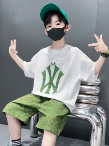 Boys Summer Outfit Set Thin Sporty Cool Trendy Childrens Clothing for Boys Ages 5-16 Casual Wear All Season Long