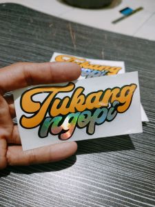 stiker cutting tukang ngopi stiker motor