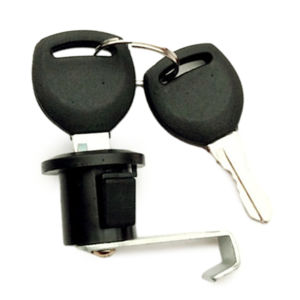 Electric Bicycle Metal Trunk Lock With Buckle 2 Keys Motorcycle Scooter E-Bike Rear Trunk Lock Cycling Safety Locks Accessories