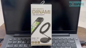 Phone holder mobil fold magnetic mag safe stainless 1080 angel rotation diinami HM-6 car holder phone dekstop