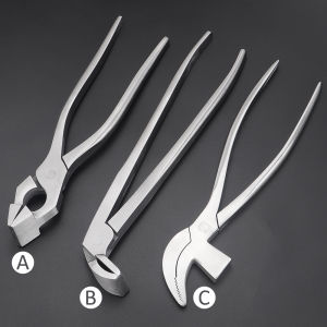 1pcs Stainless Steel Leather Pliers Set: DIY Bag Wallet Making Tools Straight Bending And Bird Nose Pliers for Leather Crafts