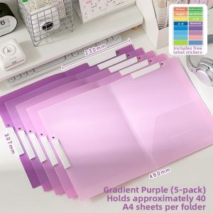 ZHITANG | Transparent Double Pull File Folder